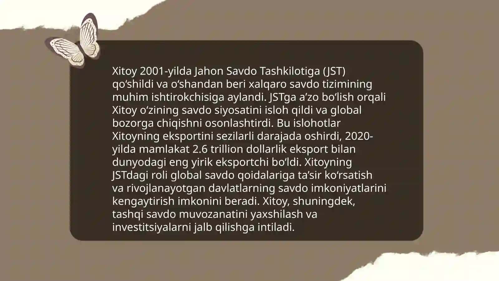 Xitoyning jahon siyosatidagi o'rni 4
