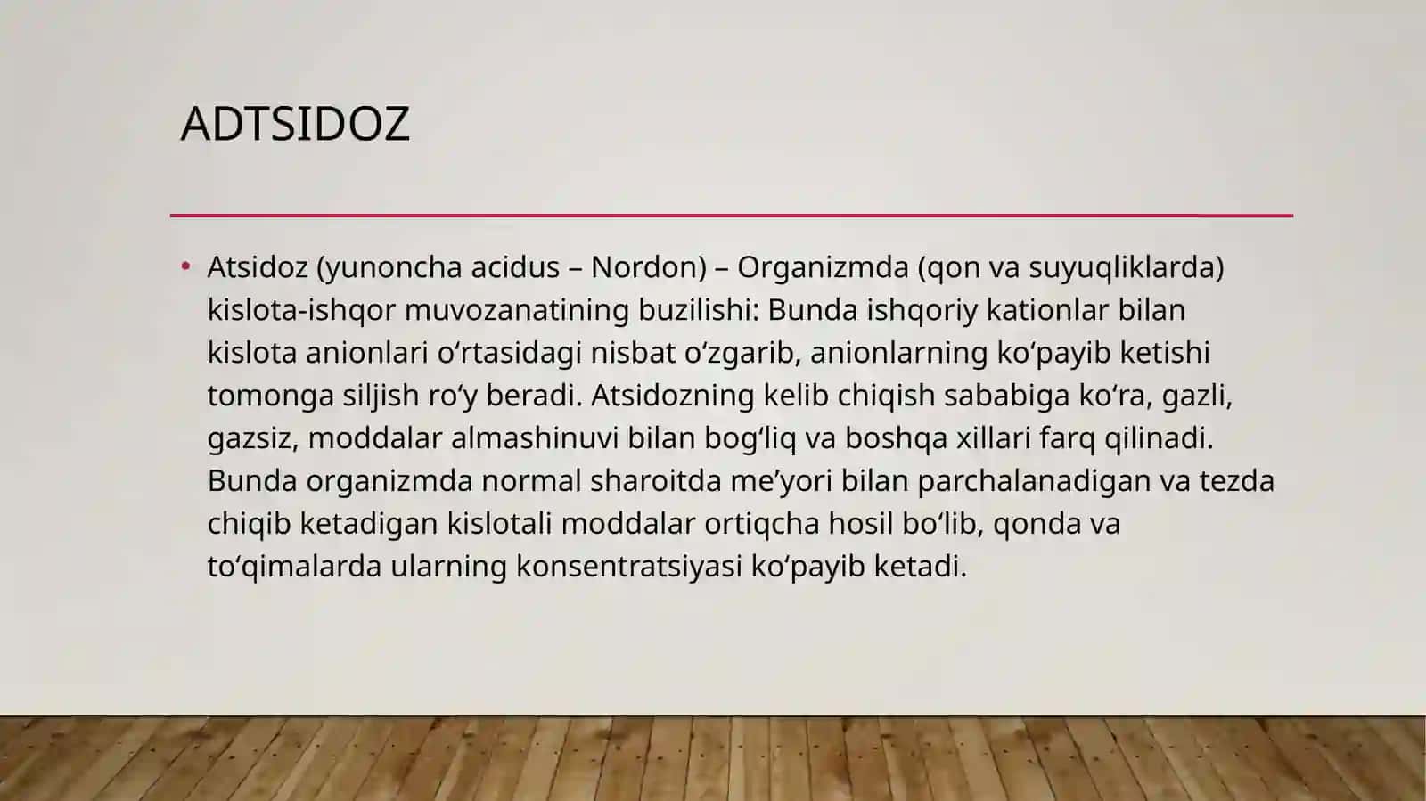 Alkaloz va Atsidoz 4