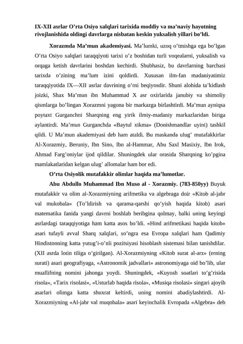 MUTAFAKKUR ALLOMALARIMIZNING MEROSINING FARZAND KAMOLOTIDA TUTGAN OʻRNI 4