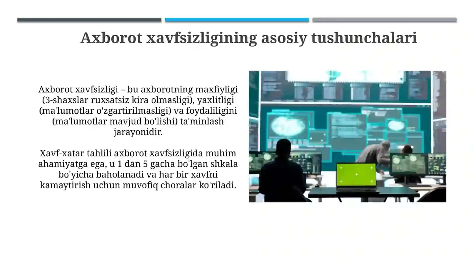 Axborot komunikatsiya tizimlarida axborot xavfsizligi 4