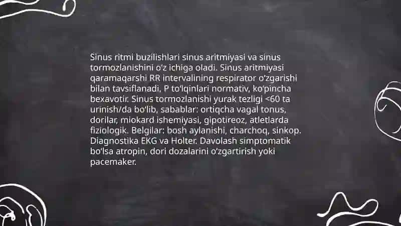 Aritmiyalar va ularning turlari 4