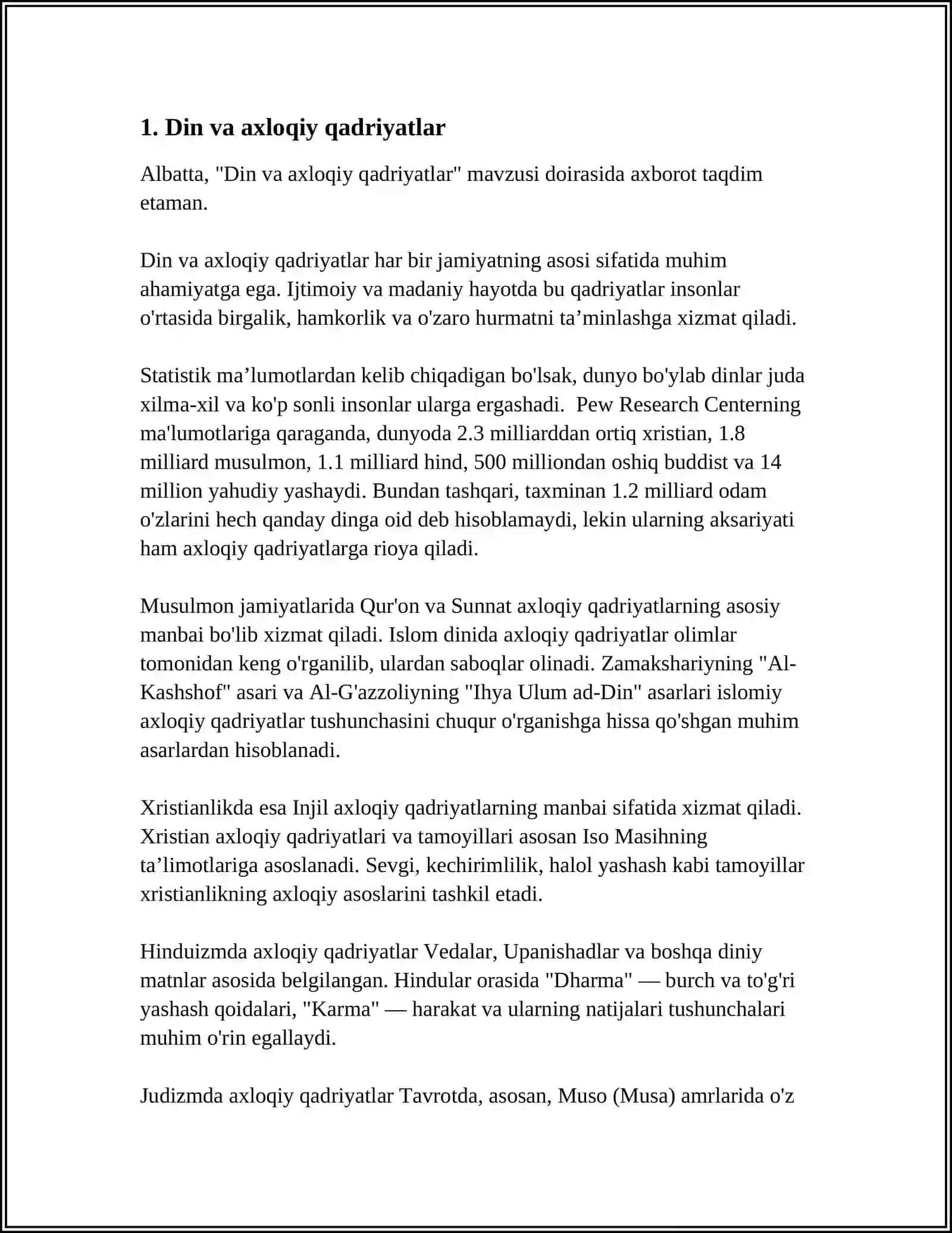 Din va axloqiy qadriyatlar 4