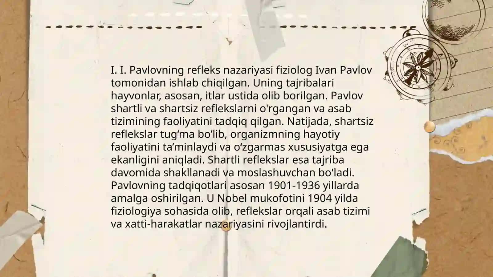 Oliy asab tizimining faoliyati haqida I. Pavlovning taʼlimoti 4