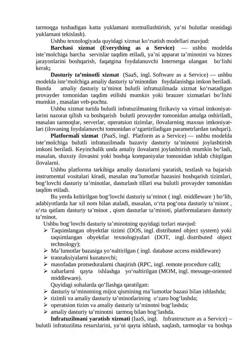 Bulutli texnologiyalar va ular bilan ishlash 4