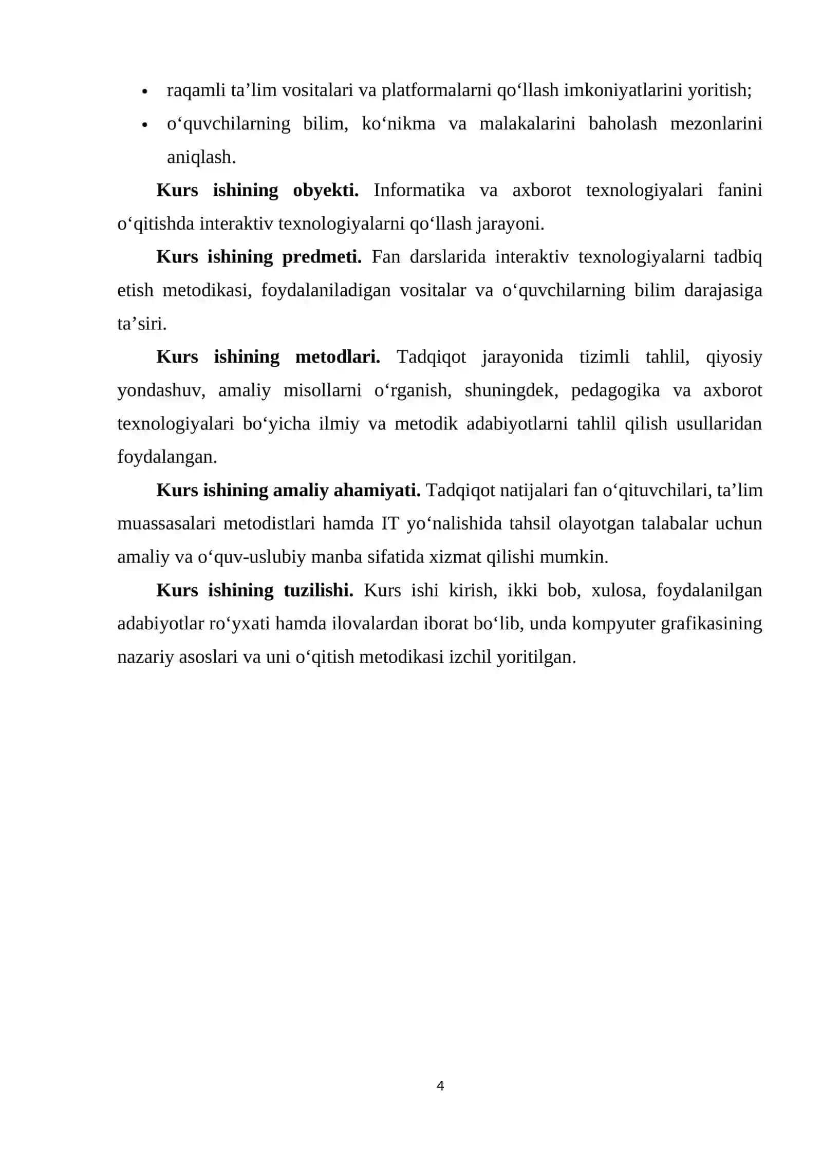 Interaktiv texnologiyalar asosida Informatika va axborot texnologiyalari fanini o’qitish 4