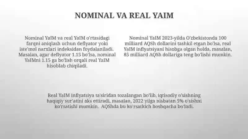 Yalpi Ichki Maxsulotni Xisoblash Usuli 4