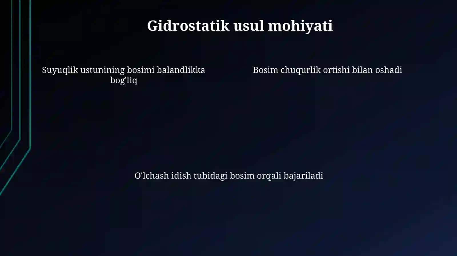 Gidrostatiksatho'lchashlar 4