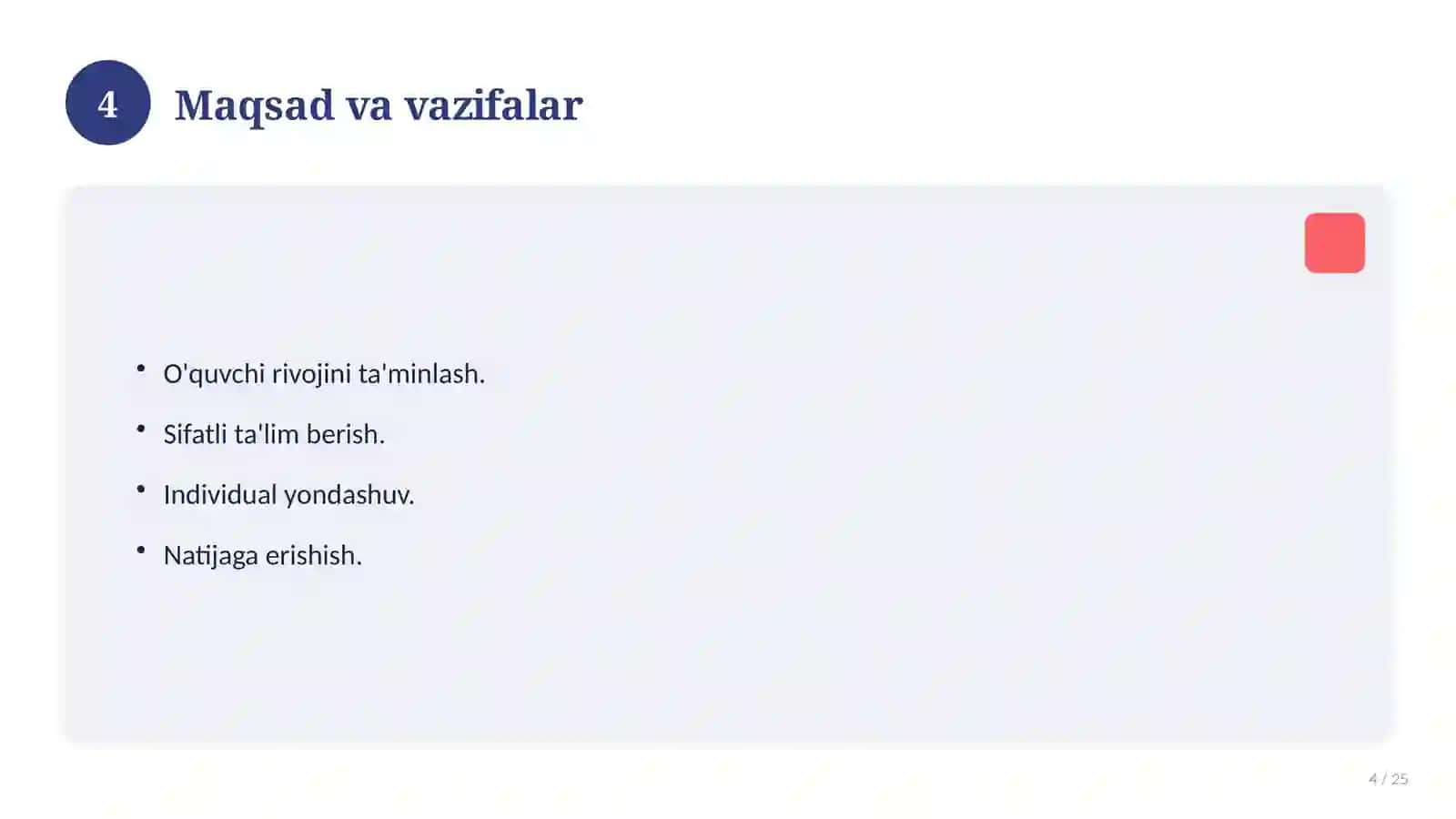 Boshlang'ich ta'lim pedagogikasi: yaxlit pedagogik jarayon 4