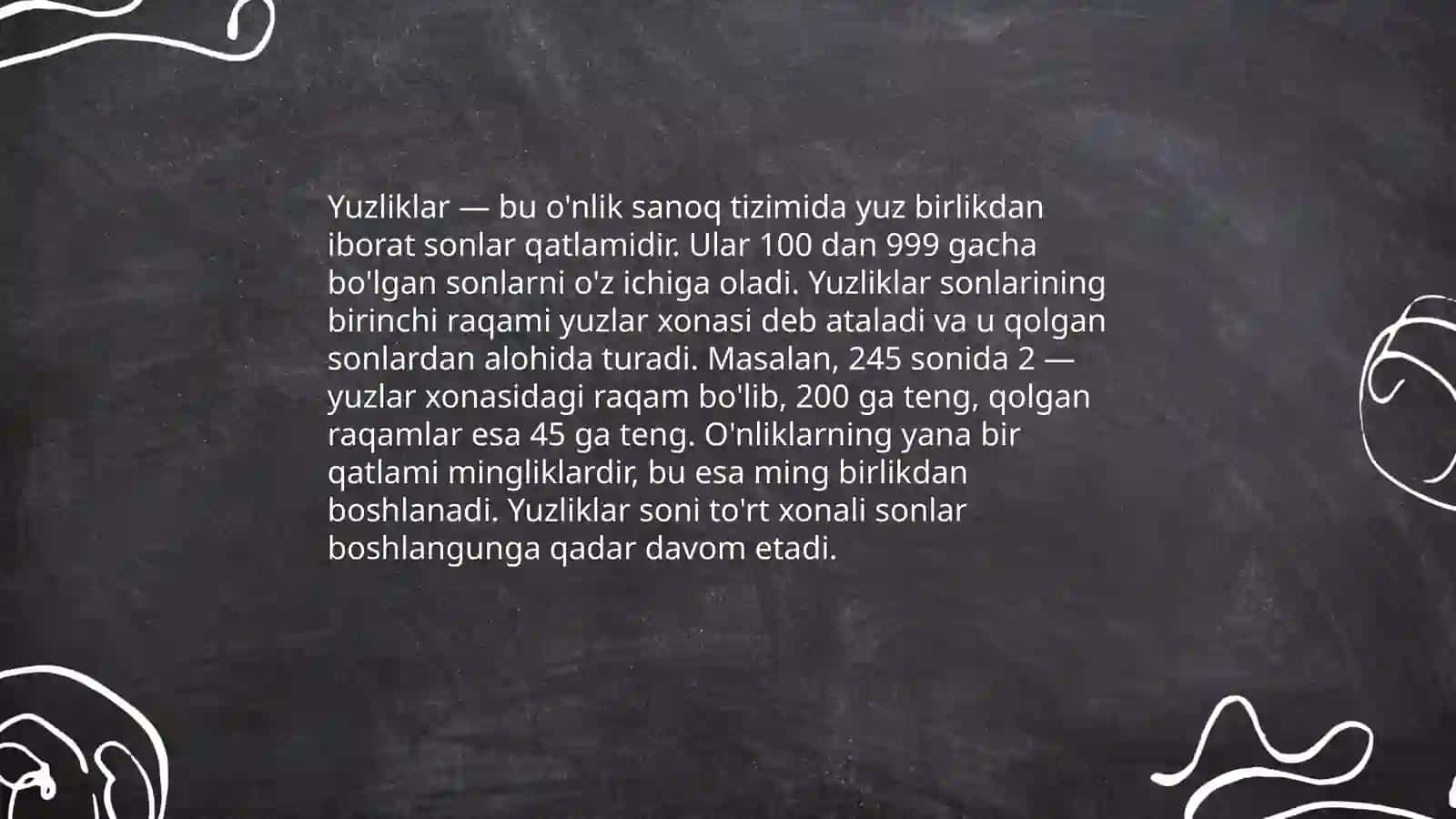 Oʻnlik yuzlik minglik va koʻp xonali sonlar kondesterida arifmetik amallarni oʻrgatish metodikasi 4