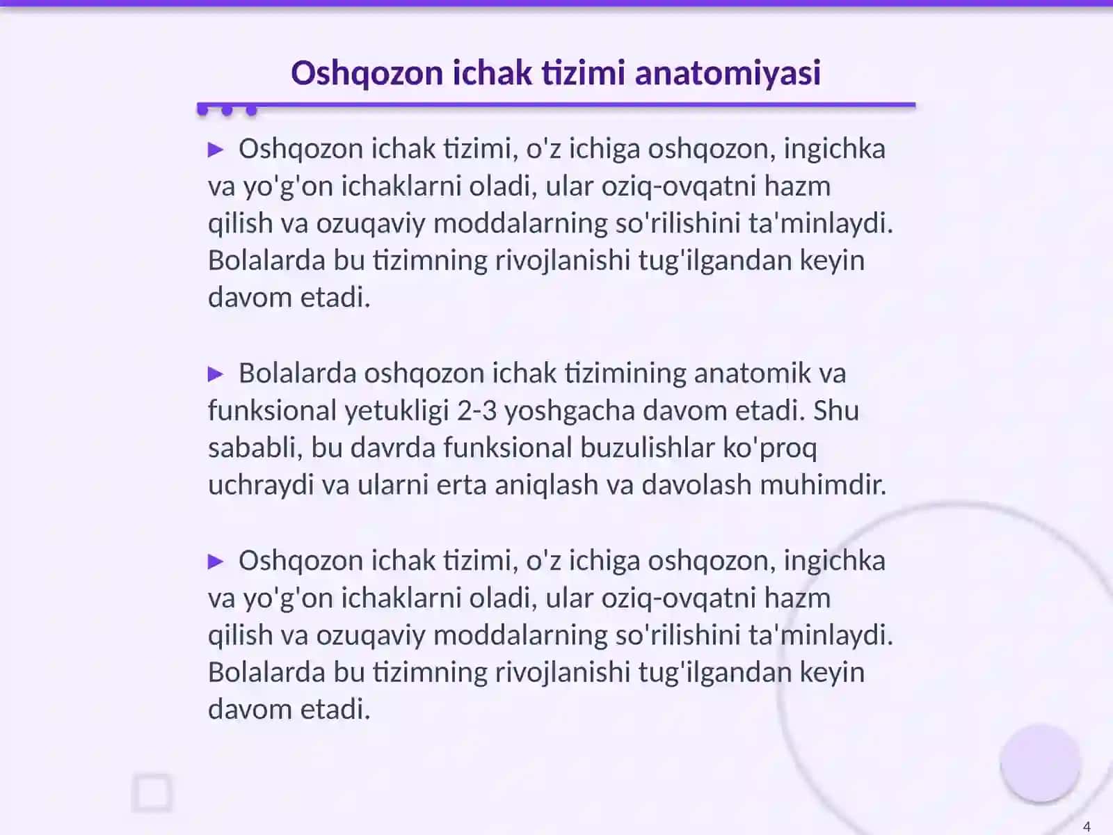 Bolalarda oshqozon ichak tizimini funksional buzulishi 4