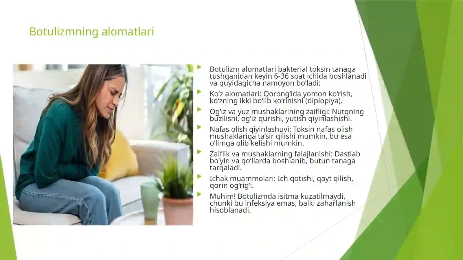 Botulizm bakteriali, xafli kasallik 4