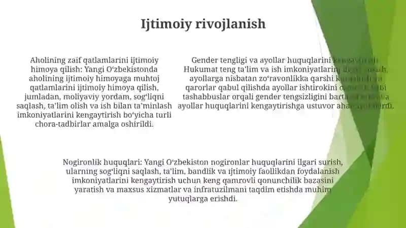 Taraqqiyot strategiyasi: “Milliy farovonlik, yangi O‘zbekiston” 4