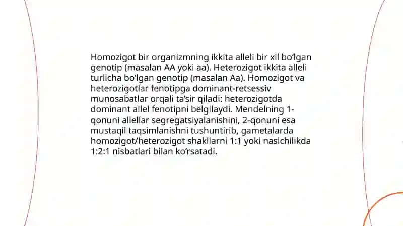 Mendelning 1,2-qonuni 4