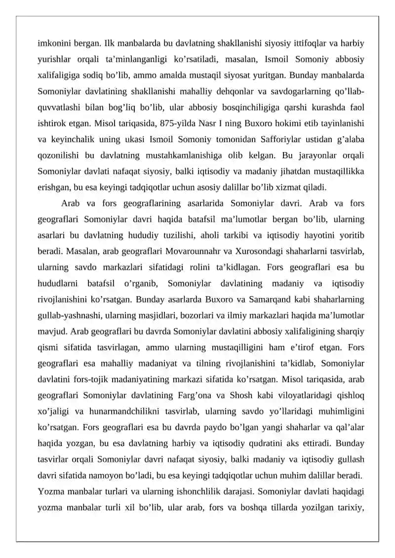 Somoniylar sulolasi tarixiga doir ilmiy tadqiqotlar sharhi 4