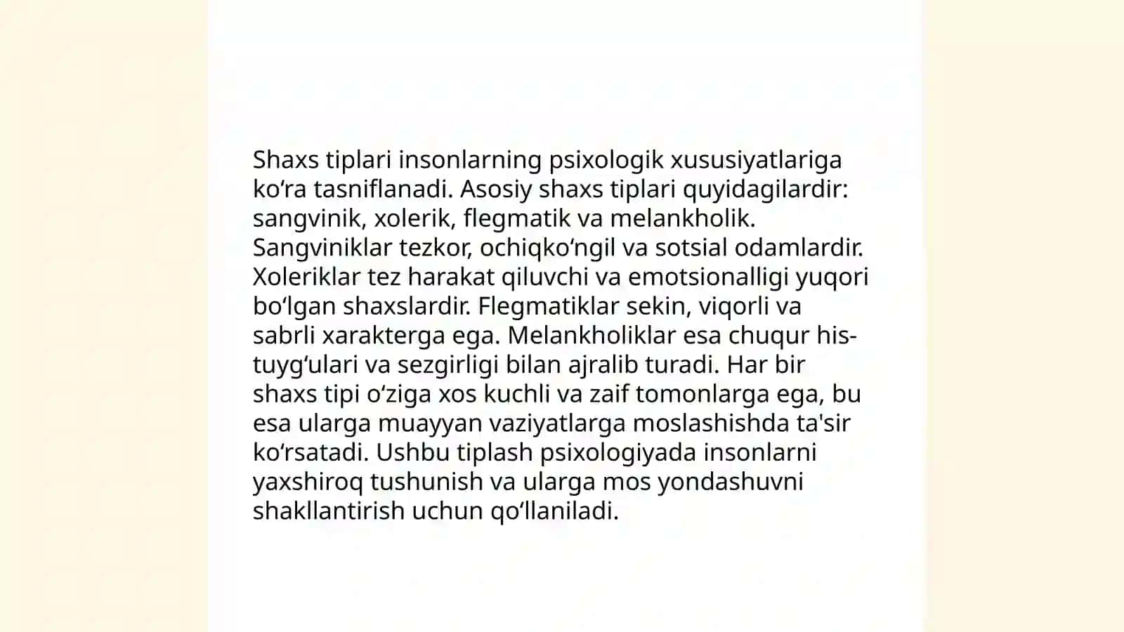 Shaxs va uning faoliyati 4