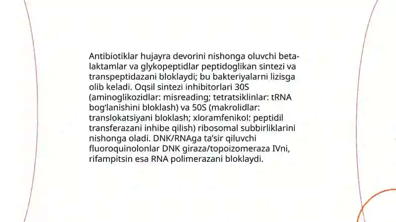 Kimyoterapevtik moddalar va antibiotiklar 4