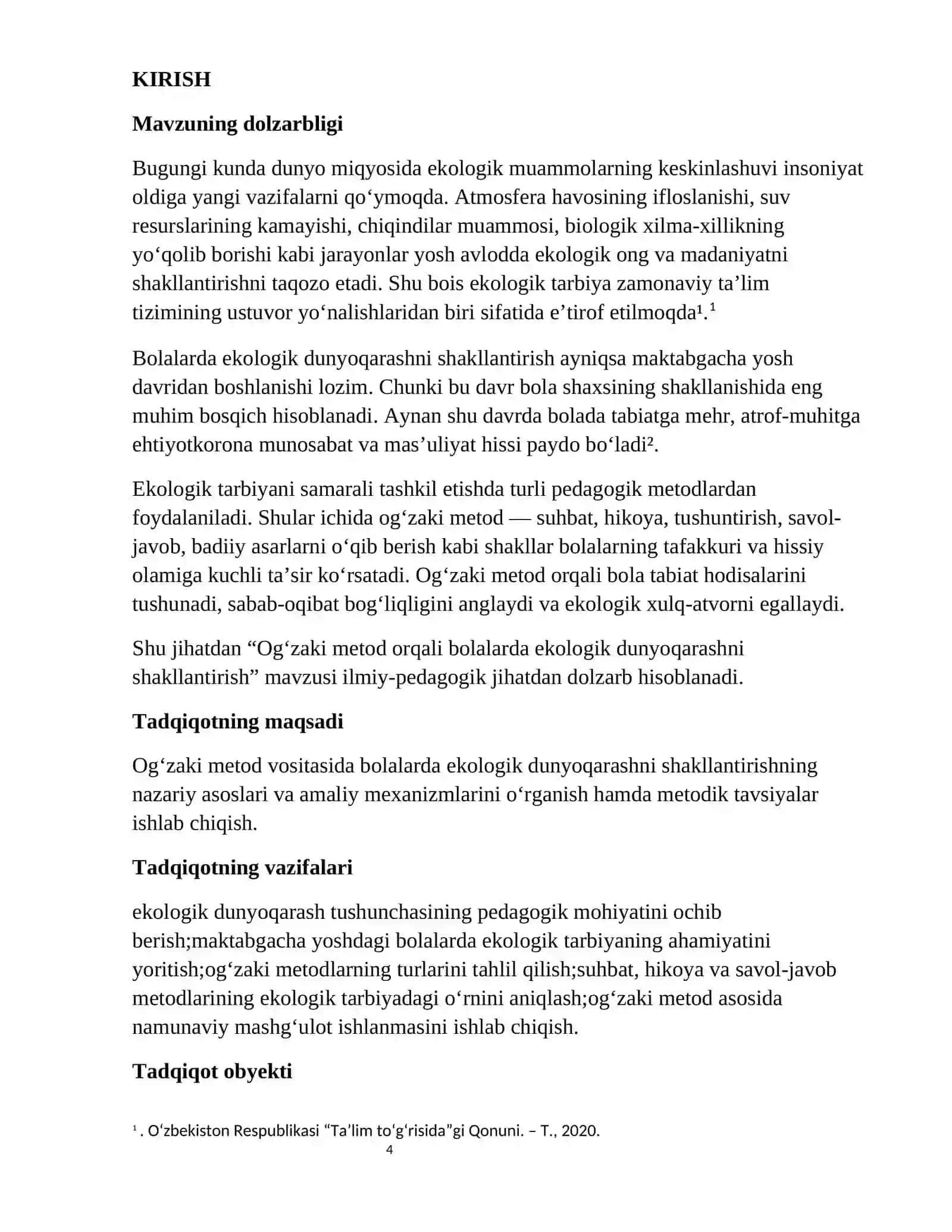 Og'zaki metodlar orqali bolalarda ekalogik dunyoqarashni shakllantirish 4