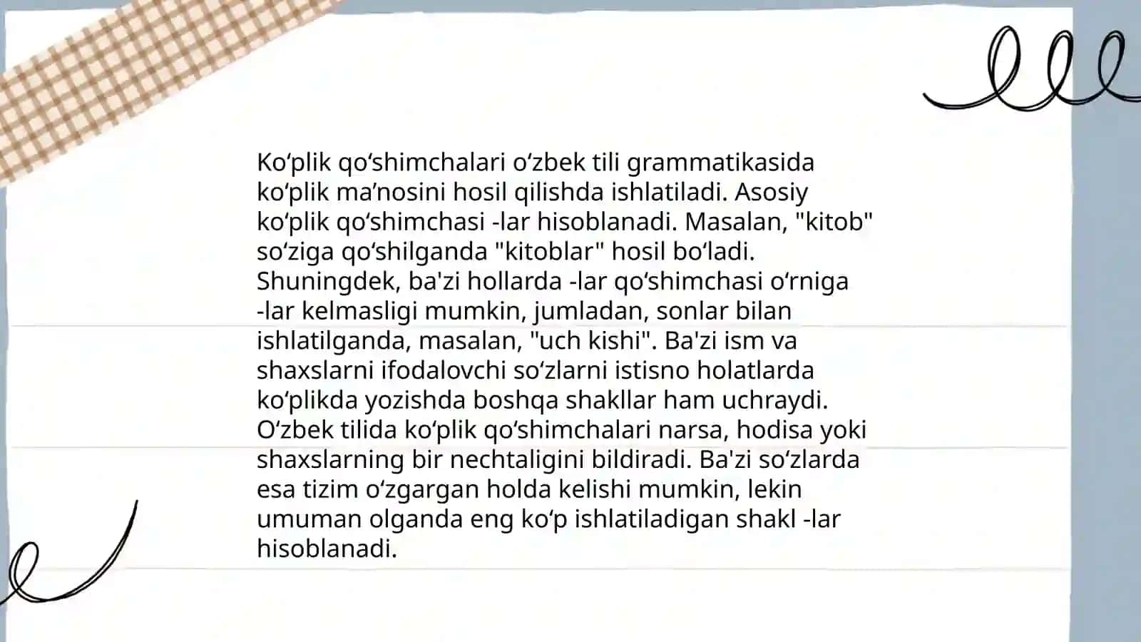 Ko'plik tushunchasi 4