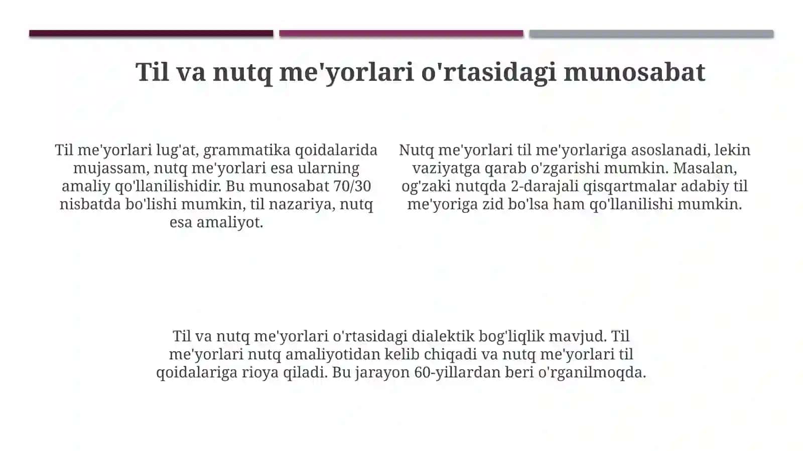 O'zbek adabiy tilining zamonaviy holati: Til va nutq me'yorlari 4