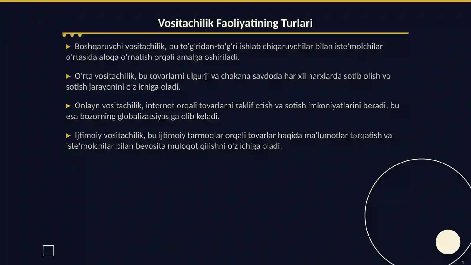 Tovar Bozorlarida Vositachilik Faoliyatini Tashkil Etish 4