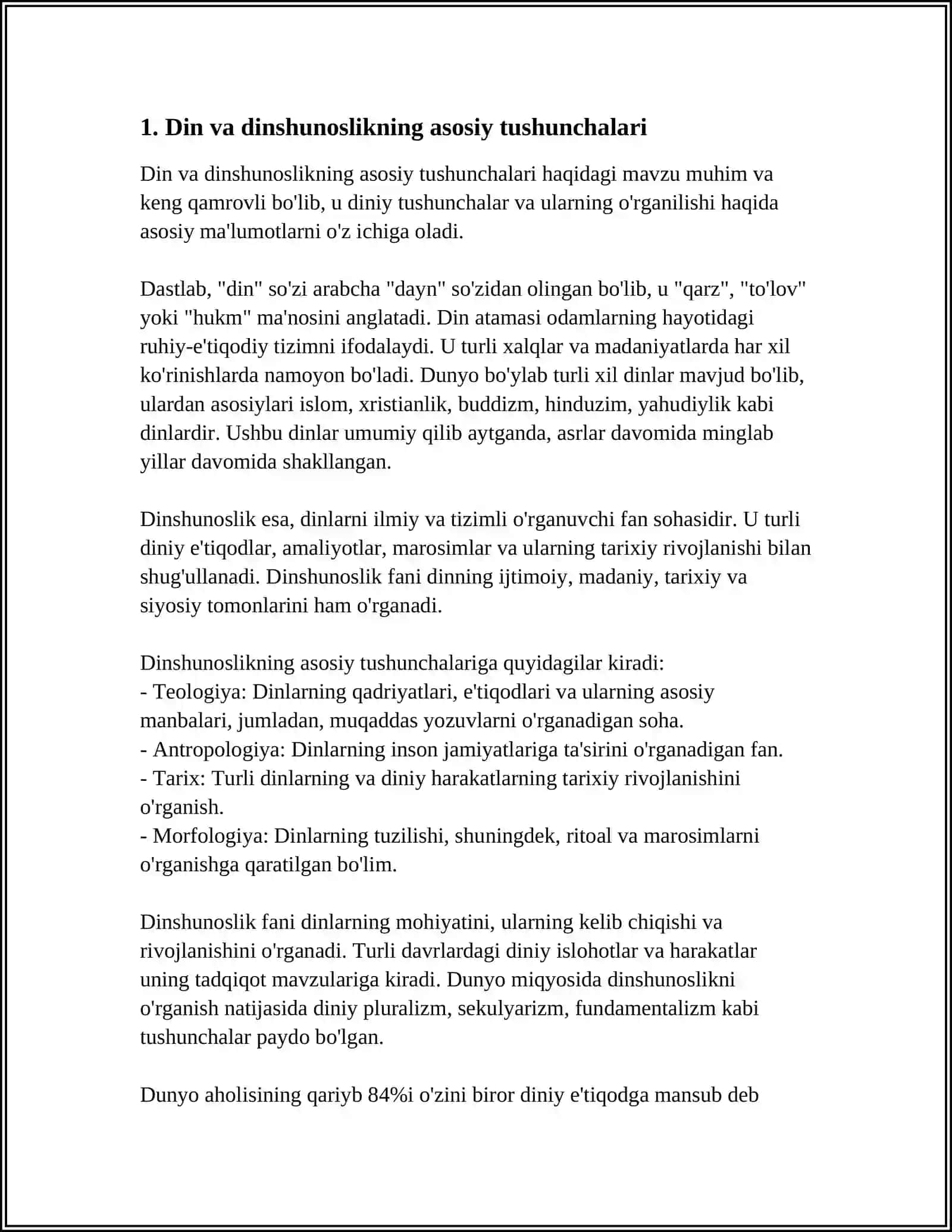 DIN VA DINSHUNOSLIK ASOSLARI 4