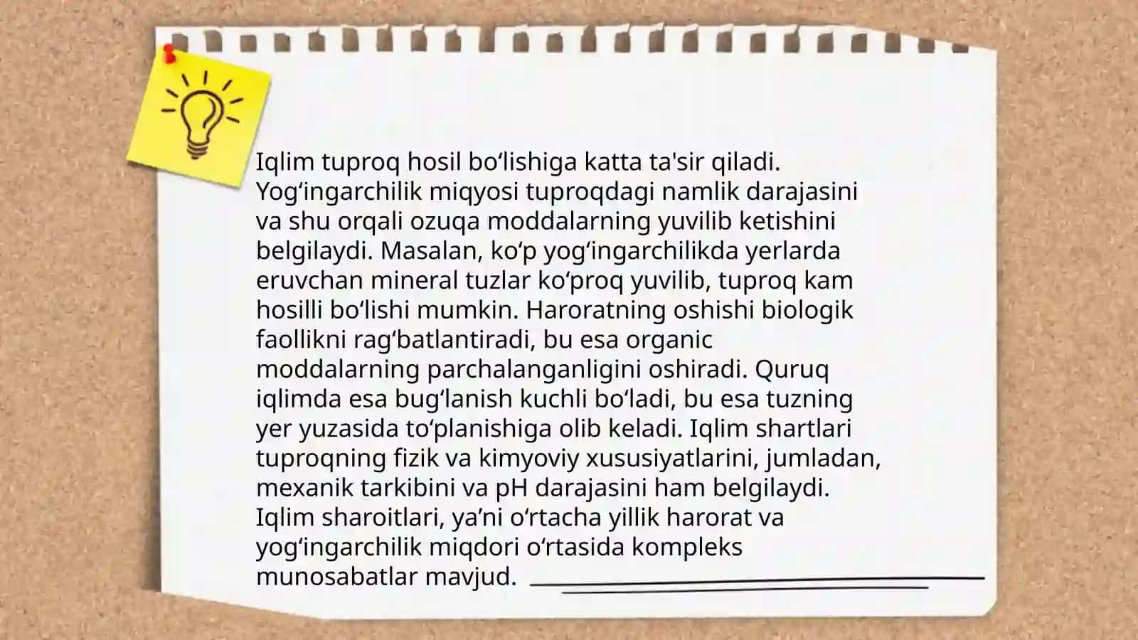 Tuproq hosil bo‘lishi jarayoni va omillari 4