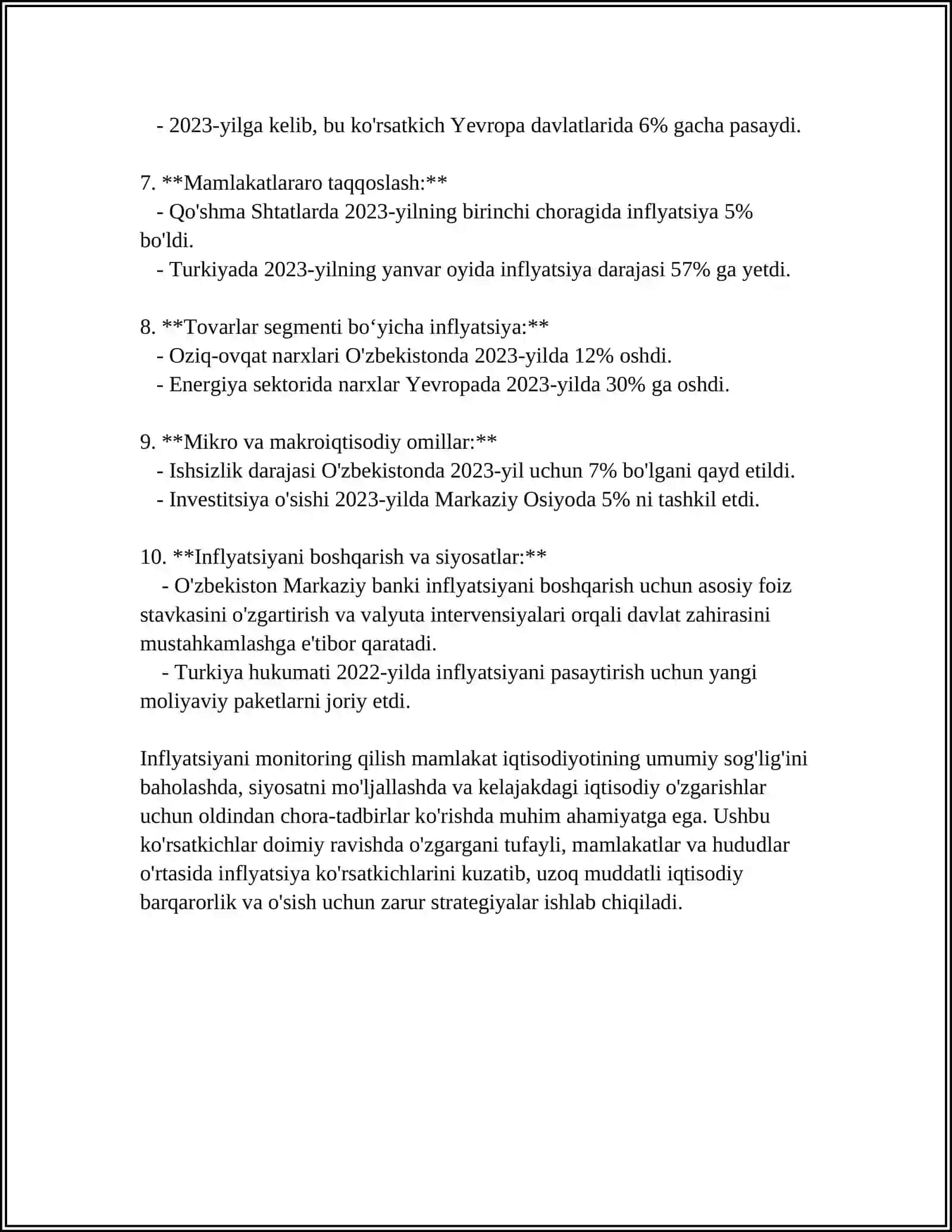 O'ZBEKISTON RESPUBLIKASINING ANTIINFIYATSIYA SIYOSATI 4