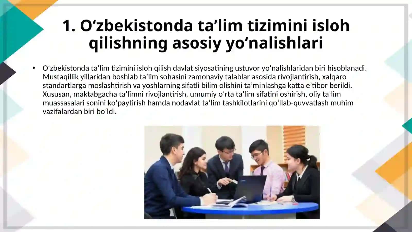 Oʼzbekistonda taʼlim islohotlari va Pedagogika fani 4
