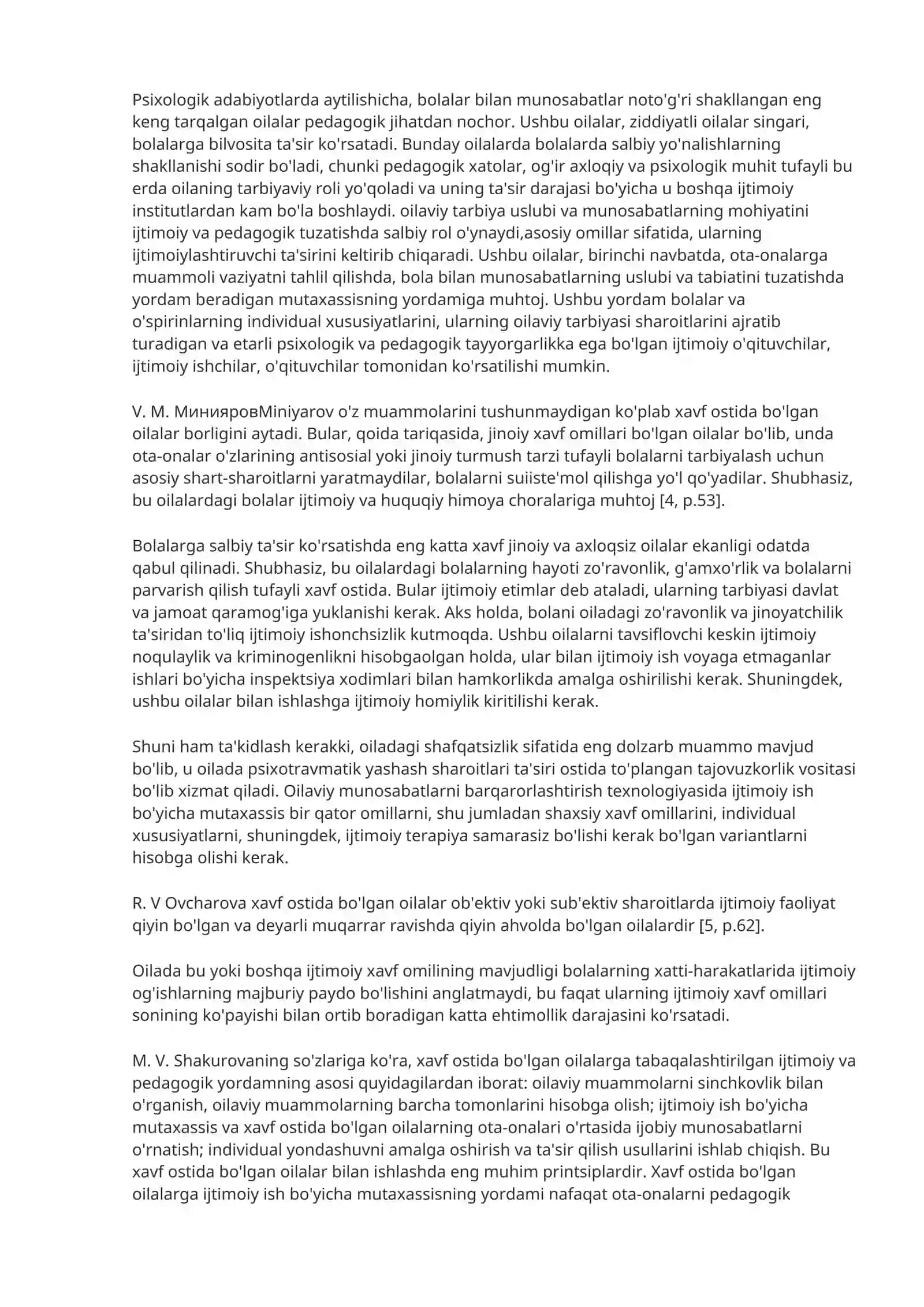 O'ilaviy faoliyatning rivojlanish bosqichlari 4