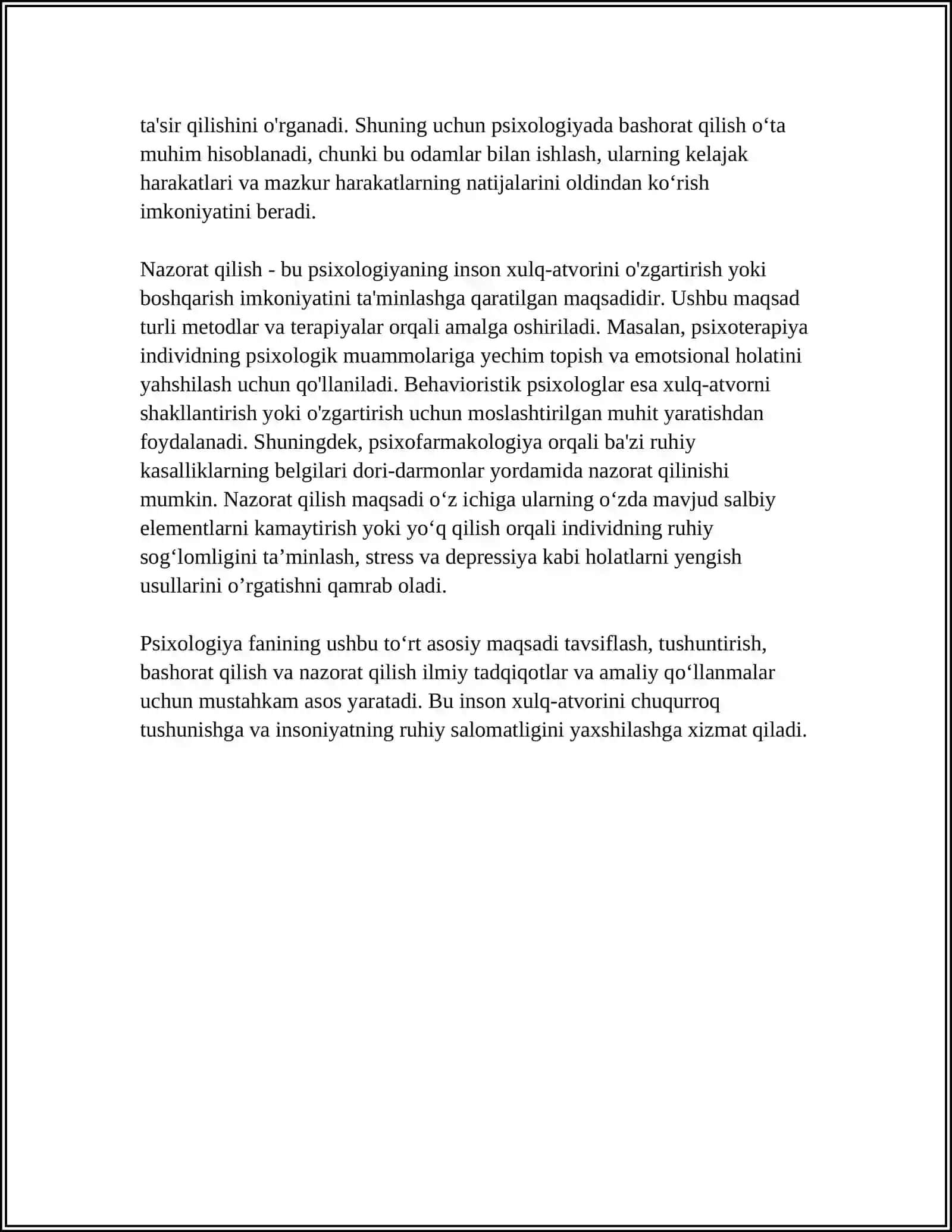 PSIXOLOGIYA FANINING MAQSAD VA VAZIFALARI 4