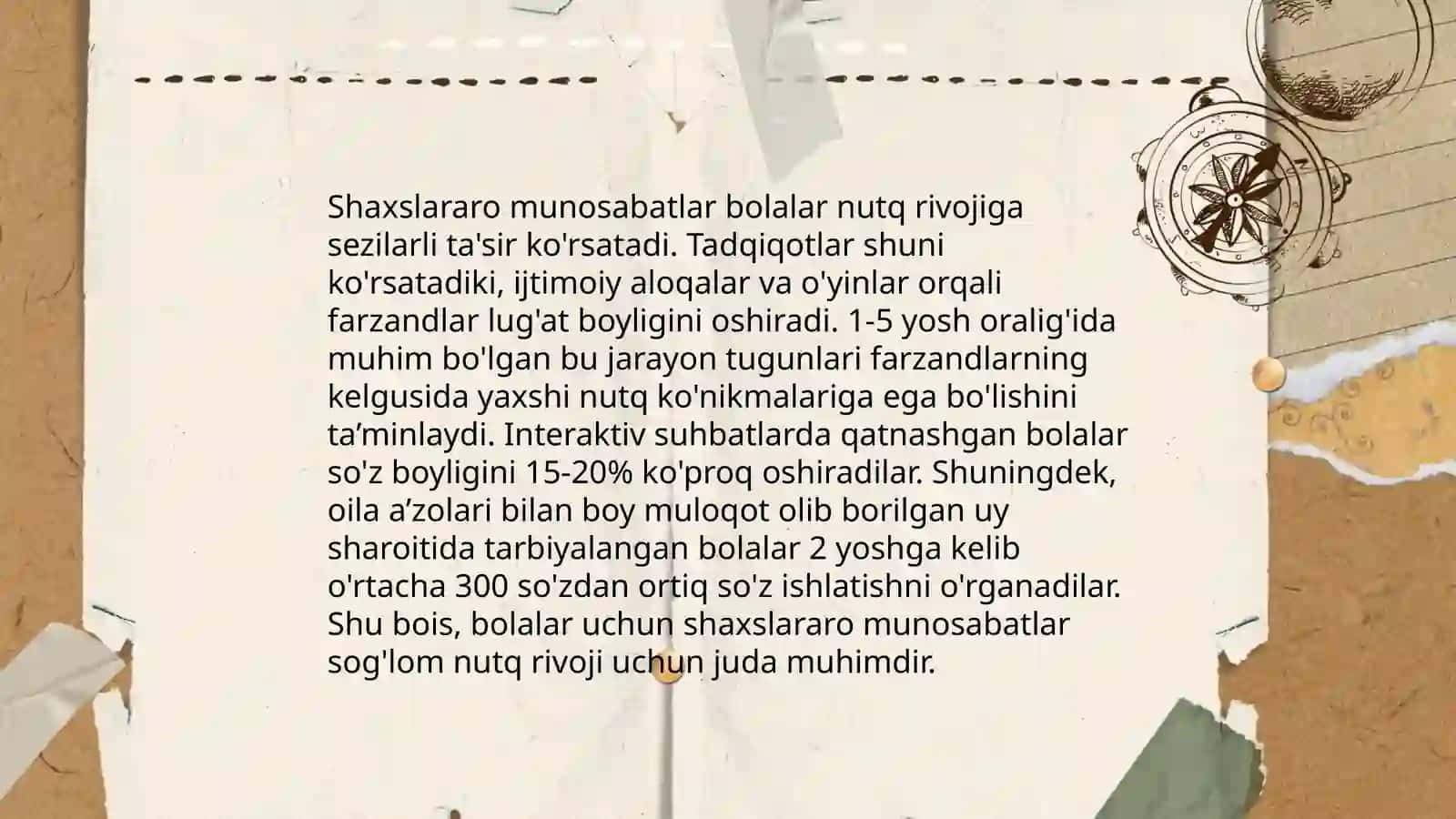 Nutqida nuqsoni bo'lgan bolalar shaxslararo munosabatlari diagnostikasi 4