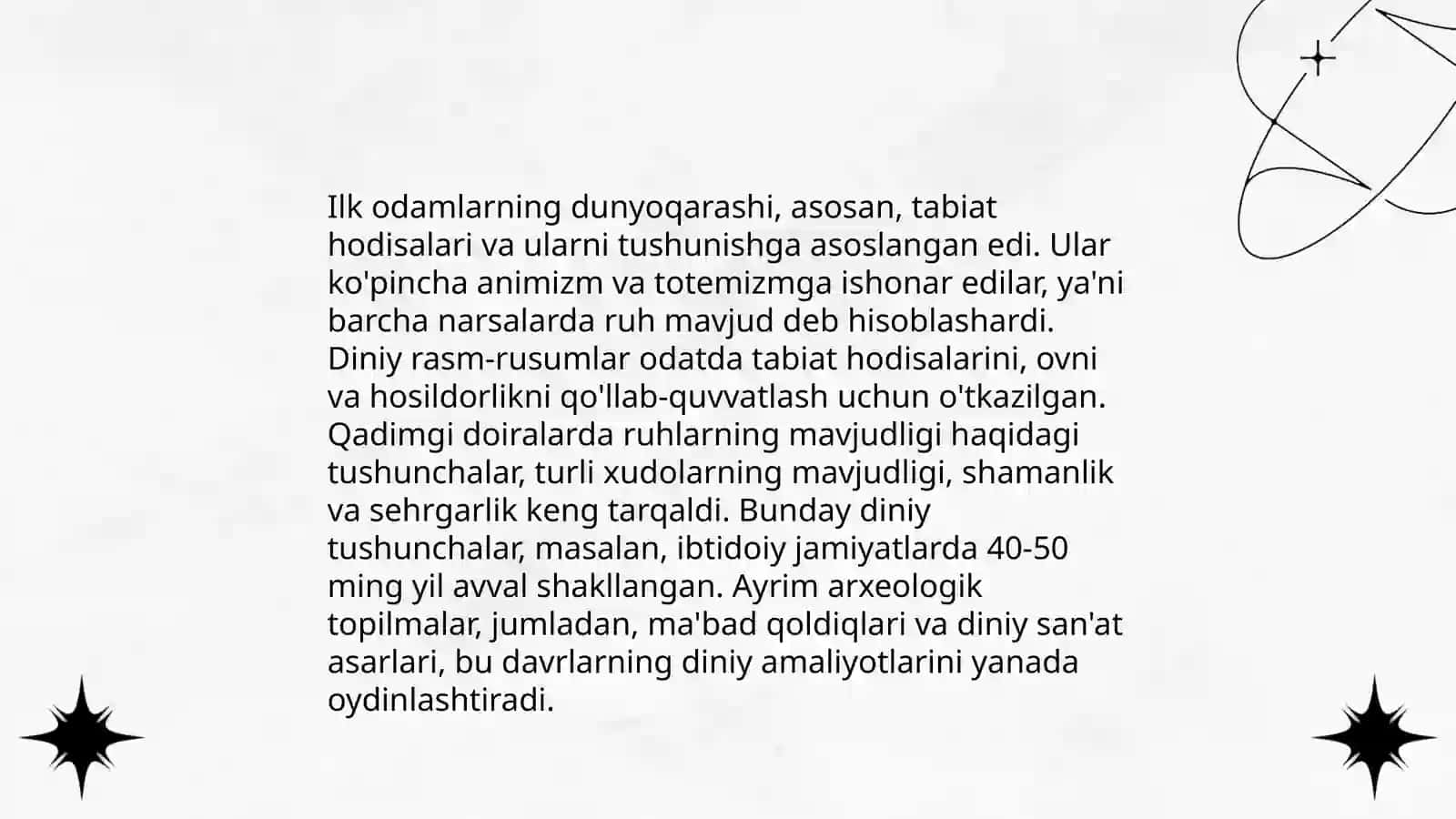 Ilk diniy tasavvurlar 4