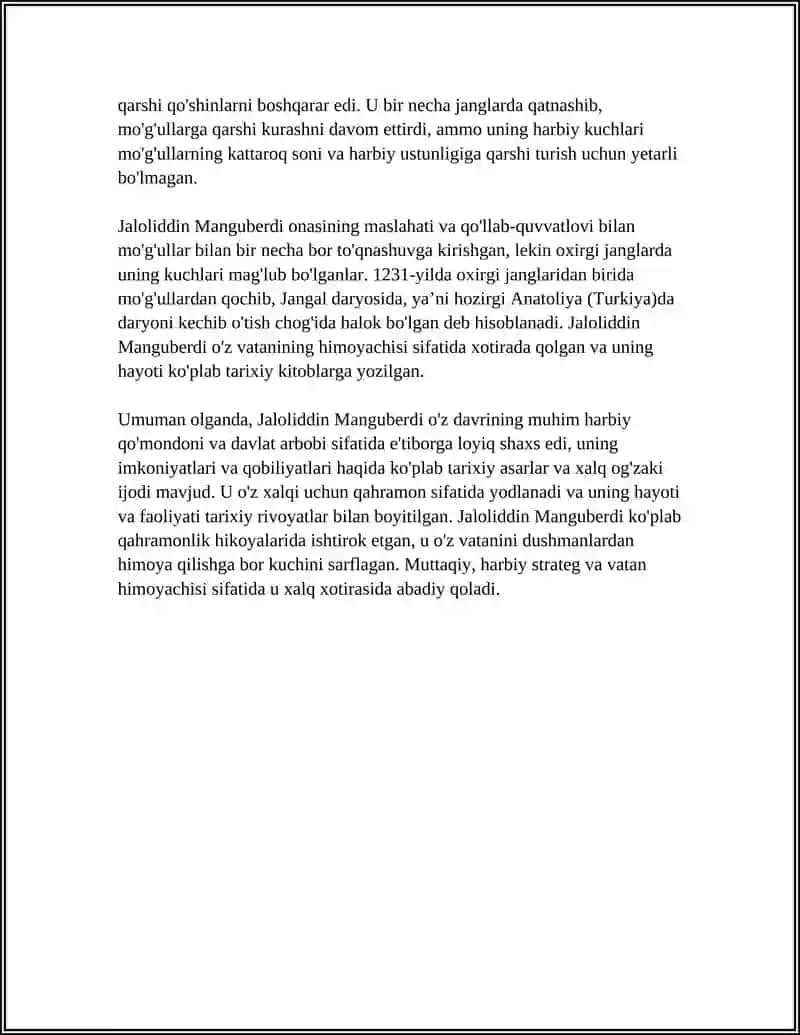 JALOLIDDIN MANGUBERDI VATAN HIMOYACHISI 4