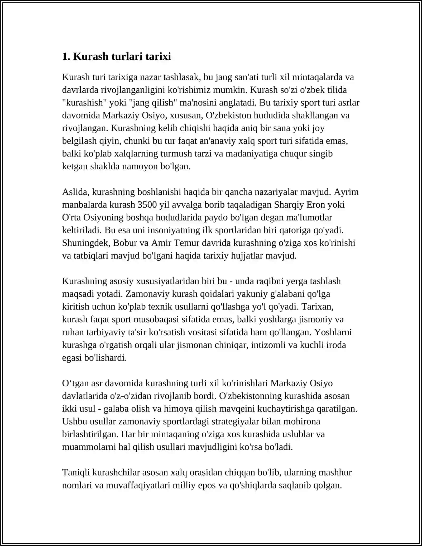 KURASH TURLARI VA UNI O'QITISH METODIKASI 4