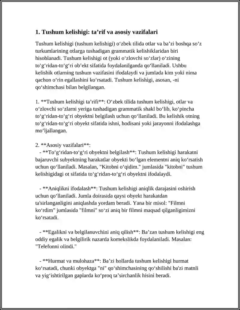 Tushum kelishigi haqida maʼlumot 4