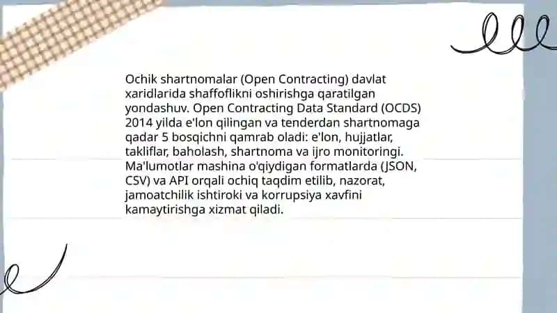 Davlat xaridlarida korrupsiyaga qarshi kurashishning zamonaviy usullari 4