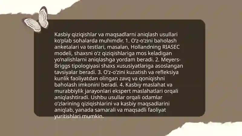 Kasbiy maslahatning psixologik asoslari 4