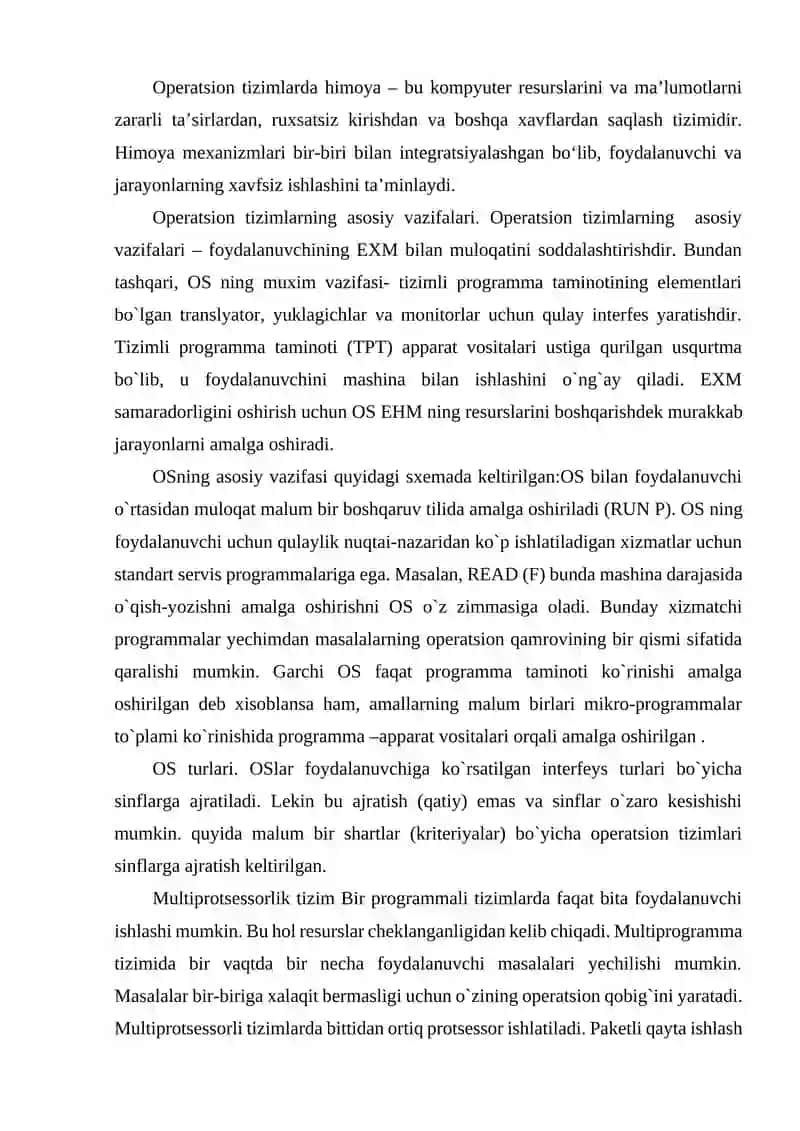 OPERATSION TIZIMLARDA HIMOYANI TASHKIL ETISH 4