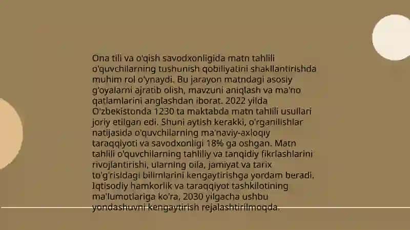 Matnlar ustida ishlash 4