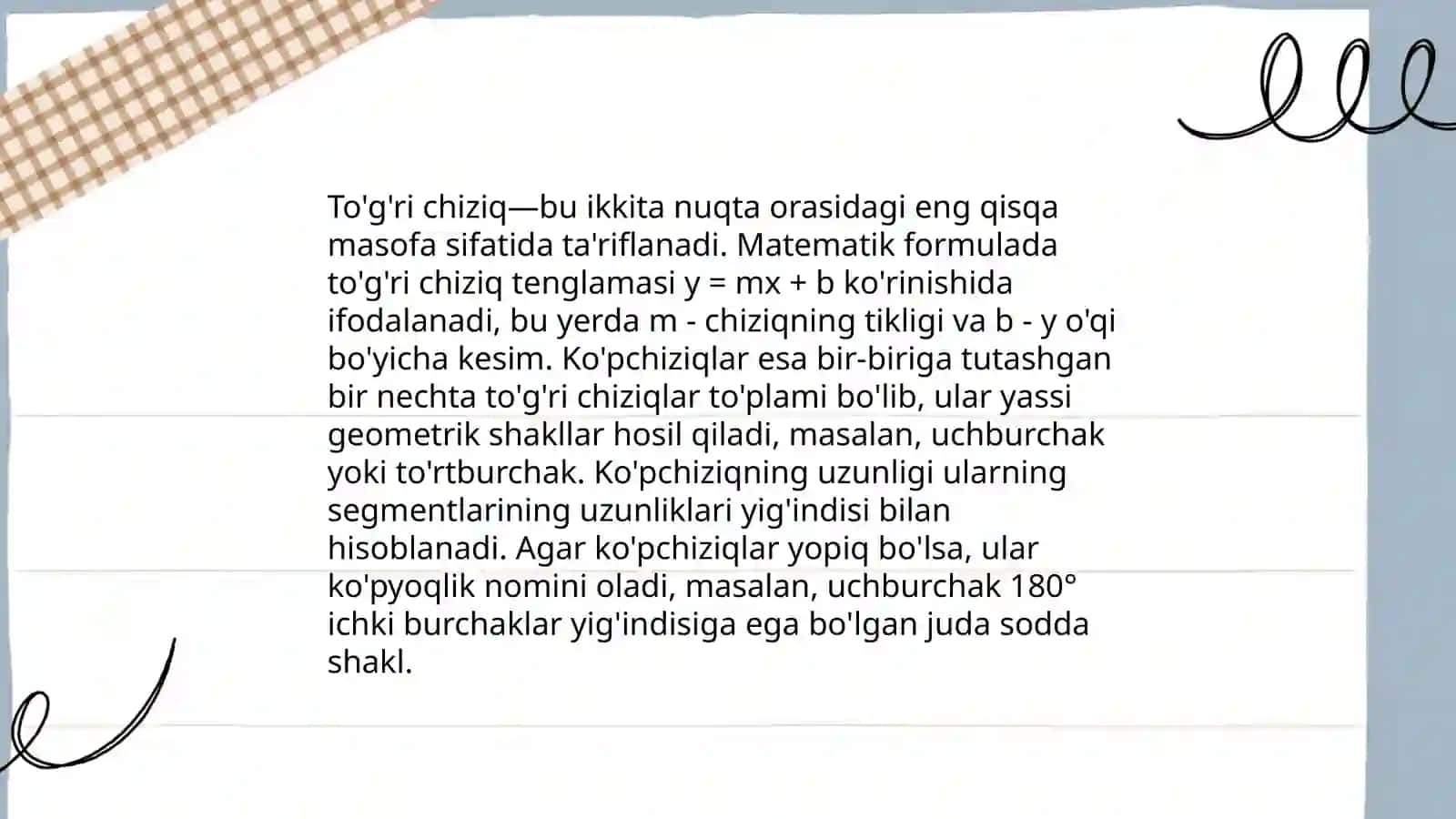 Kompyuterda cheksiz to'g'ri chiziq va ko'pchiziq chizish buyrug'i undan foydalanish algoritmi 4