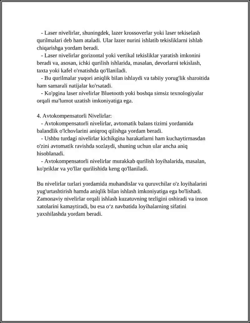 ZAMONVIY NIVELIRLAR VA ULARNI KLASSIFIKATSIYASI 4