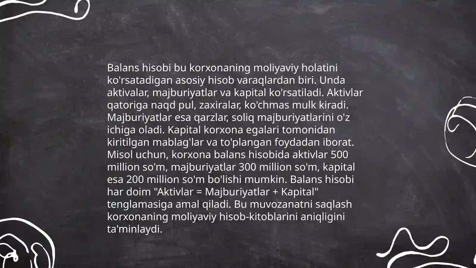 Moliyaviy hisob faniga kirish 4
