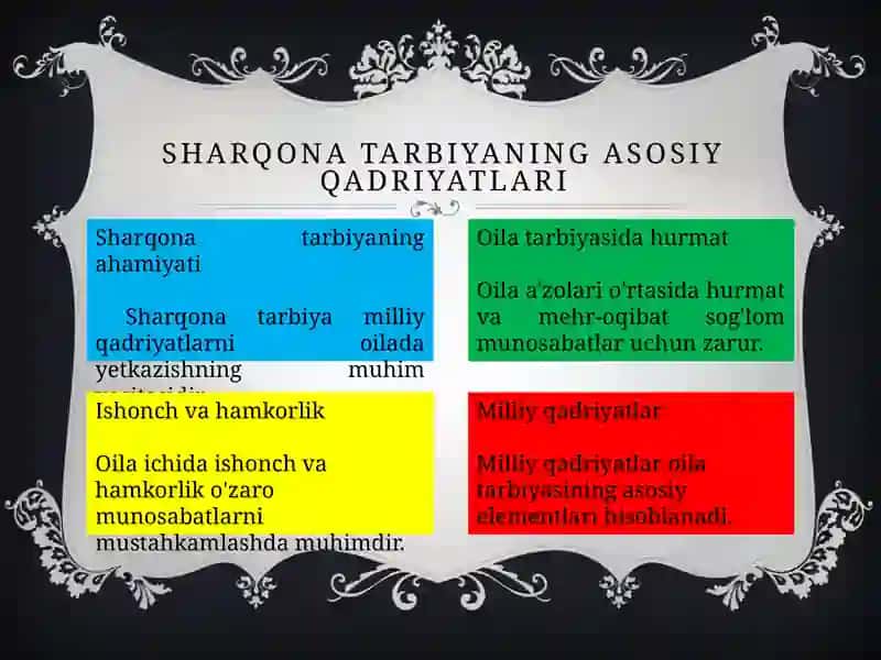 Sharqona oila tarbiyasi milliy qadriyat sifatida 4