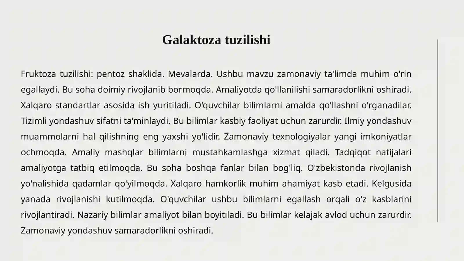 FRUKTOZA VA GALAKTOZA 4