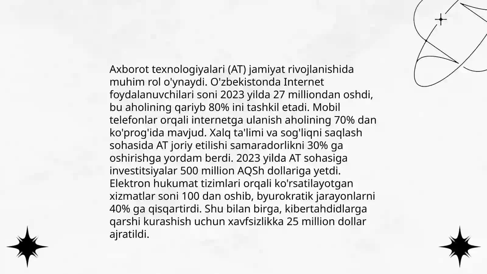 Axborotlashgan jamiyat sivilizatsiya taraqqiyotining Yangi tarixiy bosqichlari 4