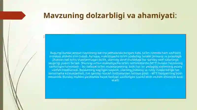 Maktabgacha ta'lim tashkilotida hayot faoliyati xavfsizligini tashkil etish 4
