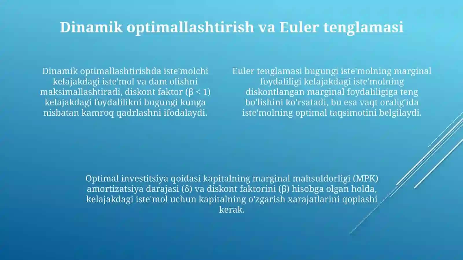 Dinamik makroiqtisodiyot faniga kirish 4