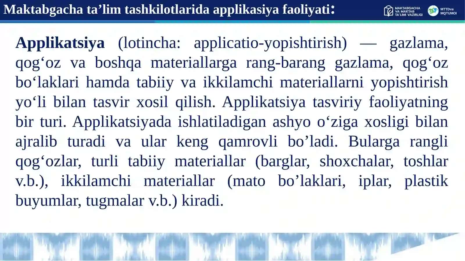 MAKTABGACHA TA'LIM TASHKIL ATLARIDA APPLIKASIYA FAOLIYATI 4