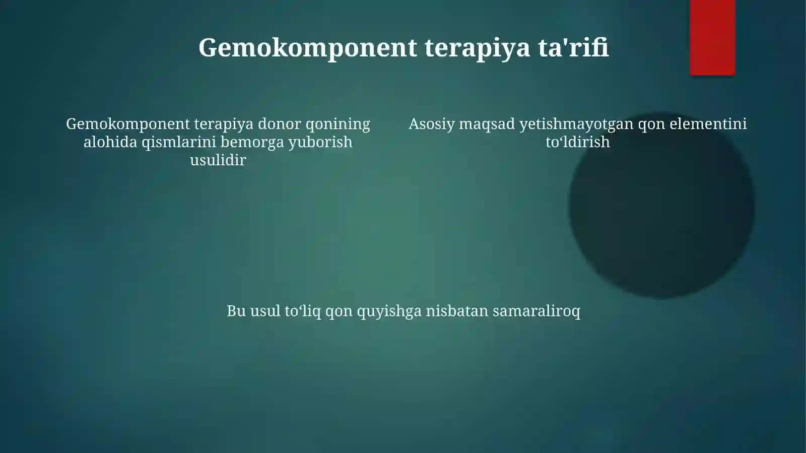 Qon kasalliklarida gemokomponent terapiya 4