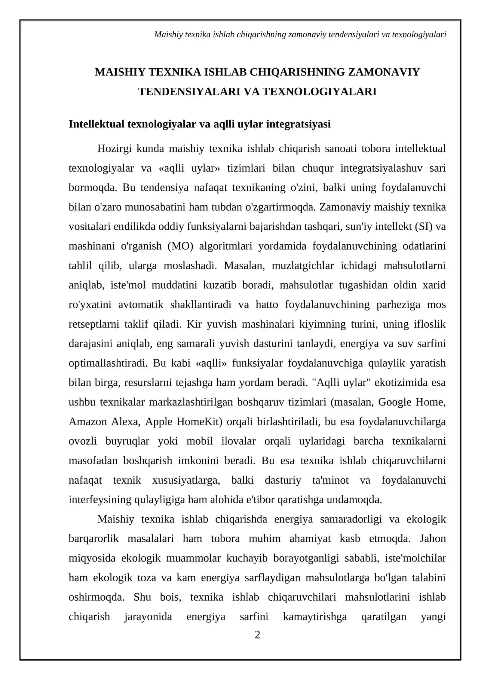 Maishiy texnika vositalari ishlab chiqarish 4